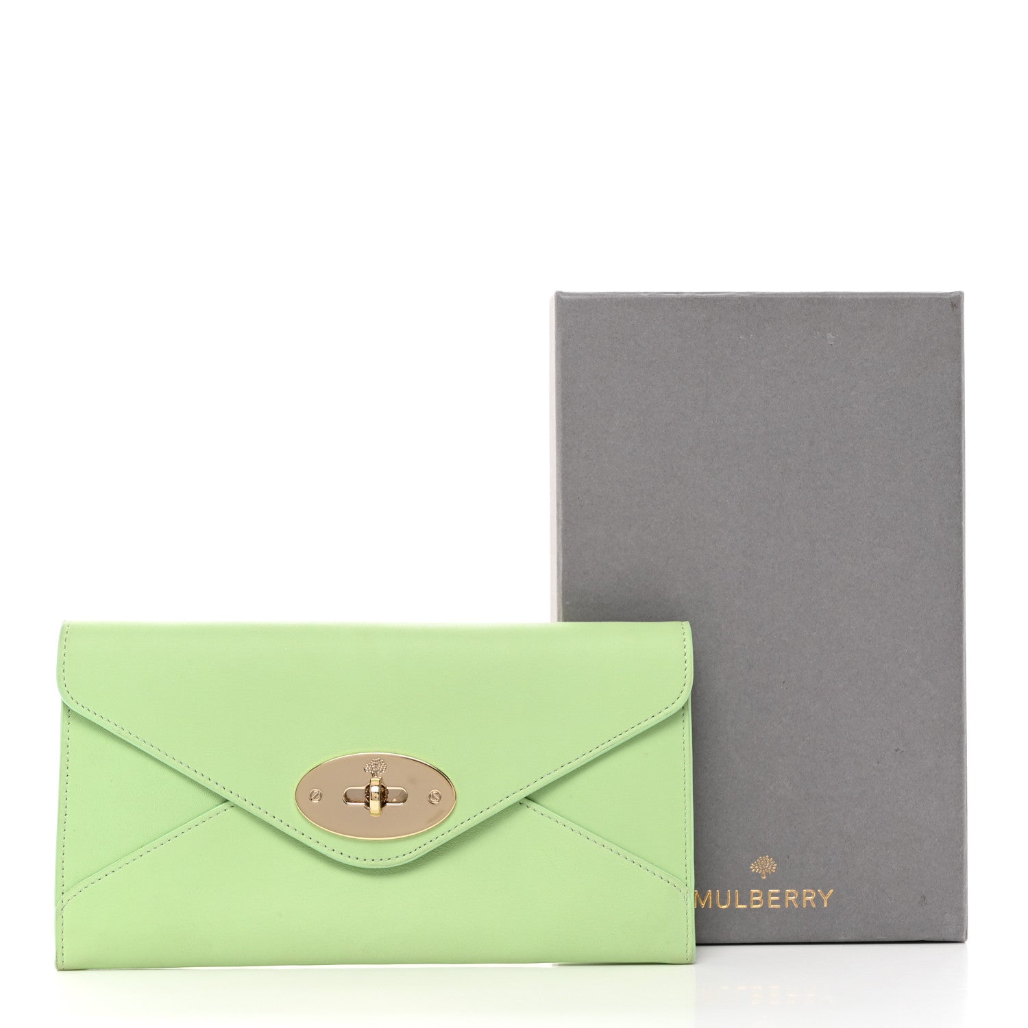 Mulberry Silky Classic Calfskin Envelope Long Wallet Mint 3 of 10