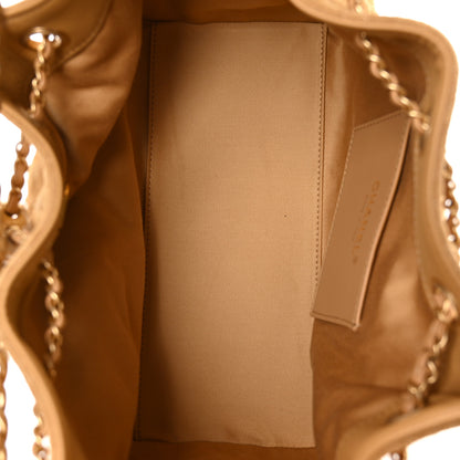 Chanel Suede Quilted Small Chanel 25 Handbag Beige 5 of 10