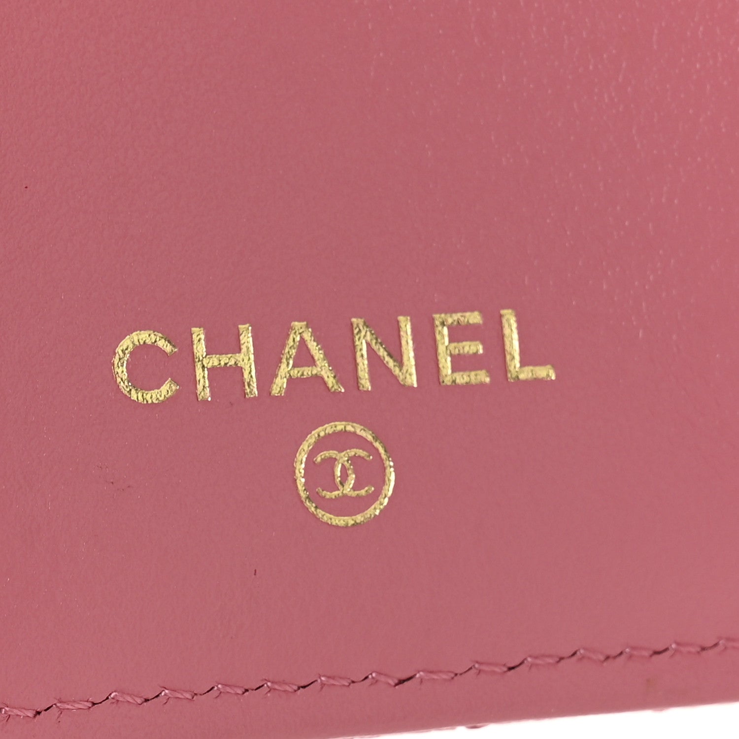 Chanel Caviar Quilted Textured CC Small Tri-Fold Flap Wallet Pink 6 of 11