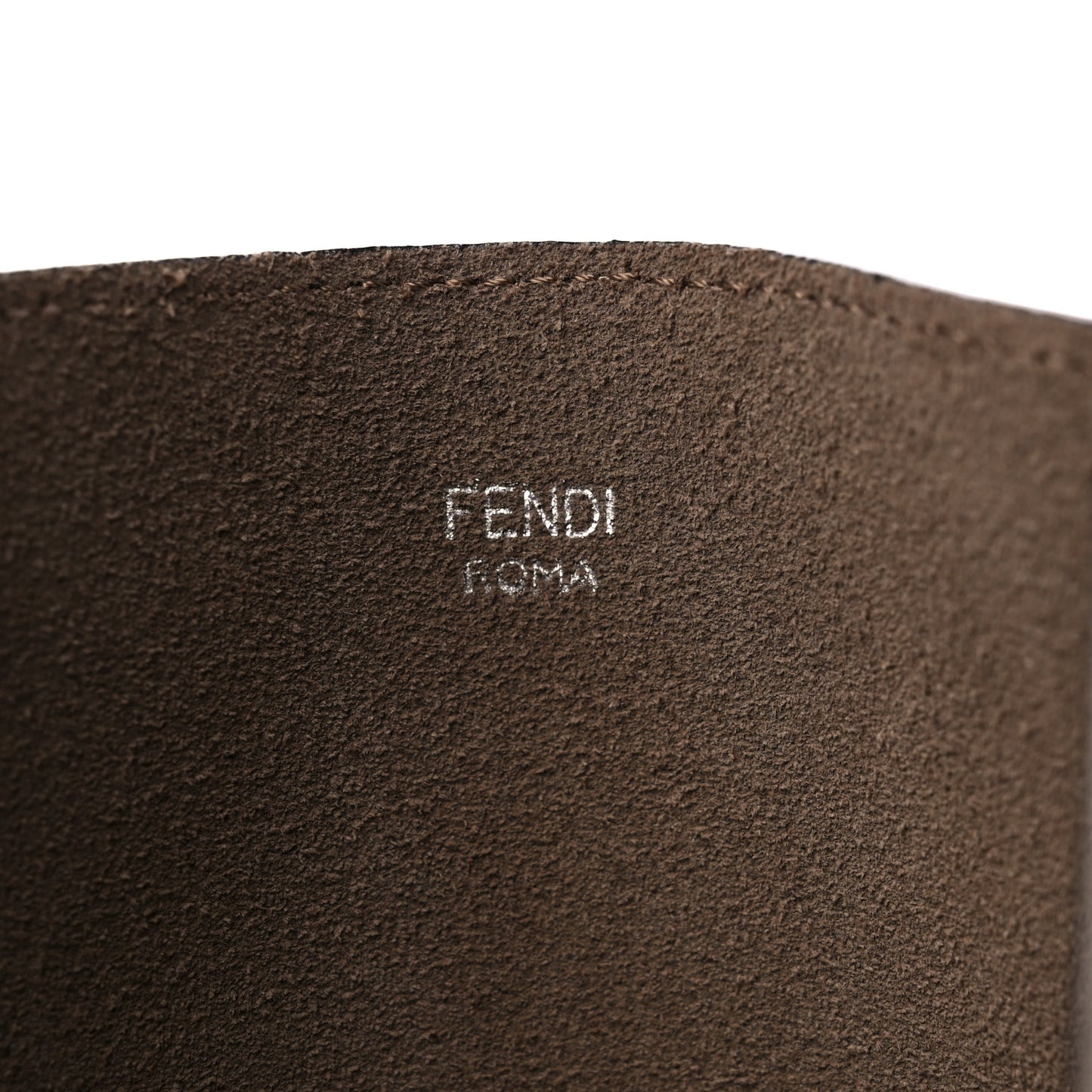 Vitello Vienna Enamel F is Fendi Shopping Tote Tortora Taupe