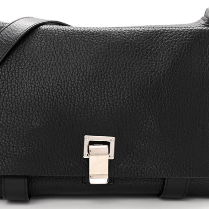 Proenza Schouler Pebbled Calfskin Double Sided PS Courier Bag Black 7 of 12