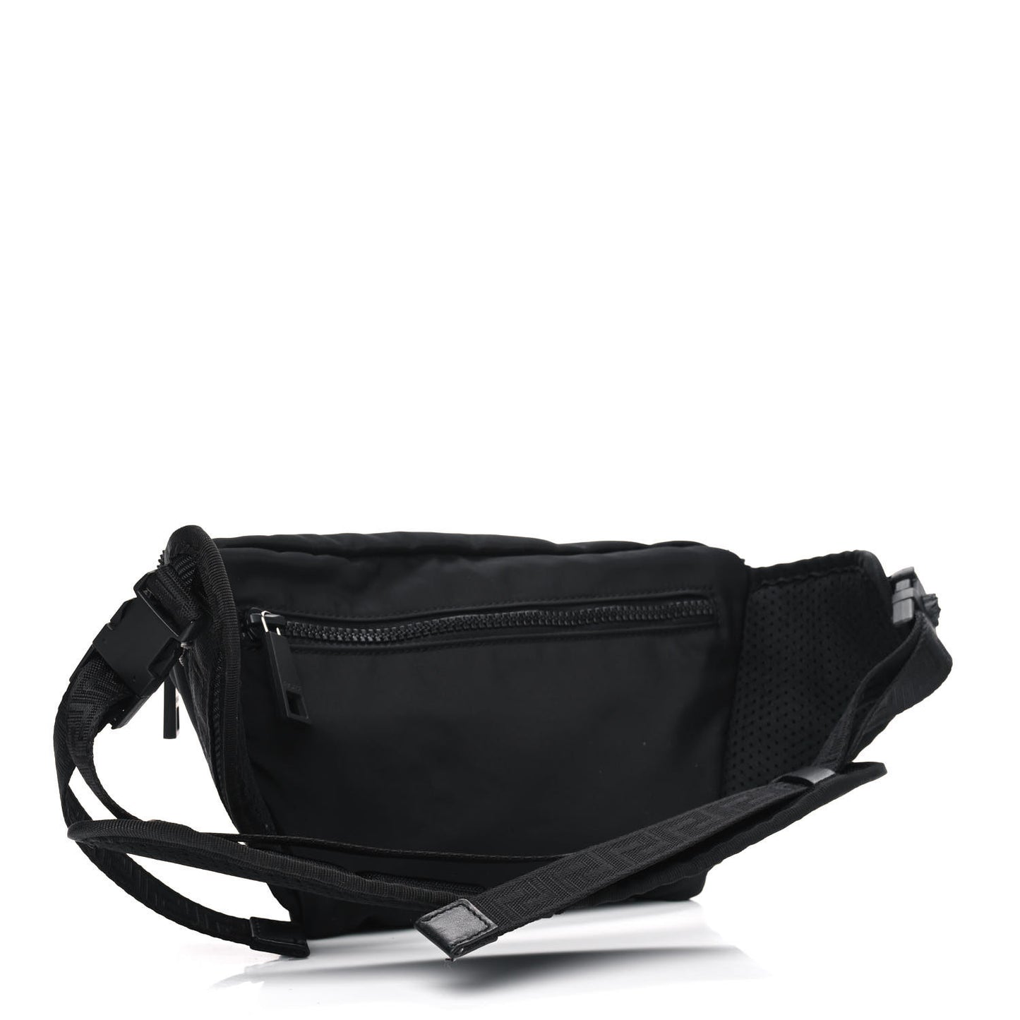 Nylon Palazzo Medusa Belt Bag Black