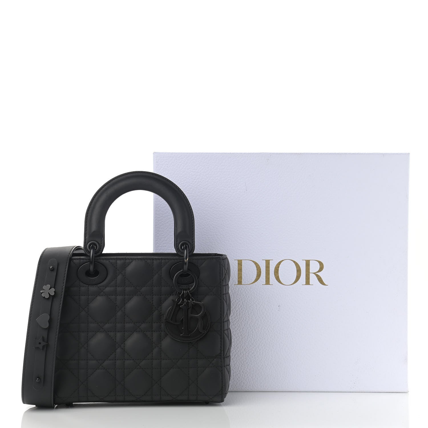 Christian Dior Ultra Matte Calfskin Cannage Small My ABCDior Lady Dior Black 16 of 16