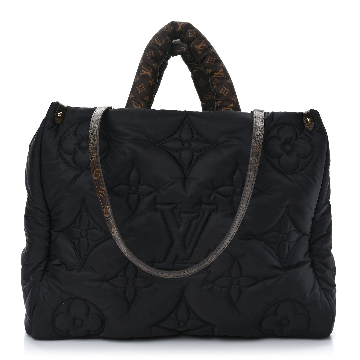 Econyl Monogram Pillow Giant Onthego GM Black