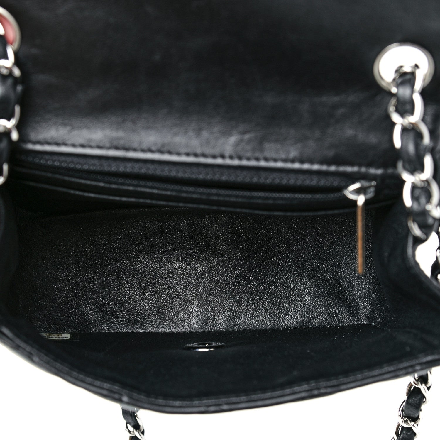 Chanel Lambskin Quilted Mini Square Flap Black 5 of 10