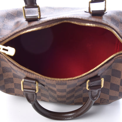 Louis Vuitton Damier Ebene Speedy Bandouliere 25 7 of 9