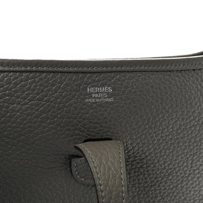Hermes Taurillon Clemence Evelyne III PM Gris Meyer 6 of 11
