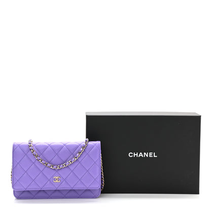 Chanel Caviar Quilted Wallet On Chain WOC Purple 12 of 12