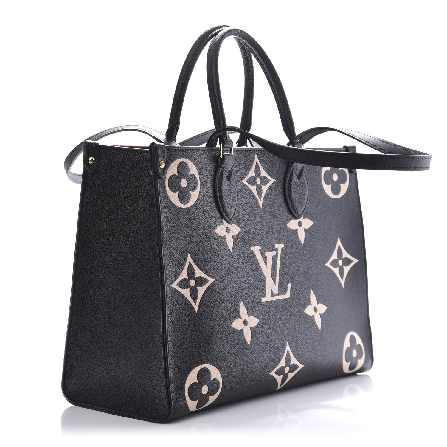 Louis Vuitton Empreinte Monogram Giant Onthego MM Black Beige 3 of 10