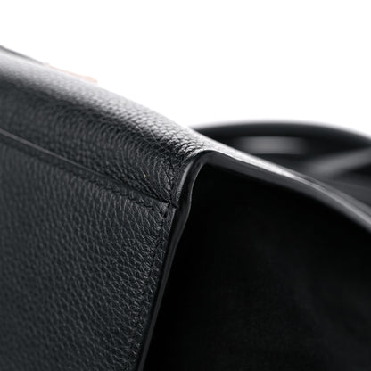 Celine Drummed Calfskin Suede Small Trapeze Black 7 of 15