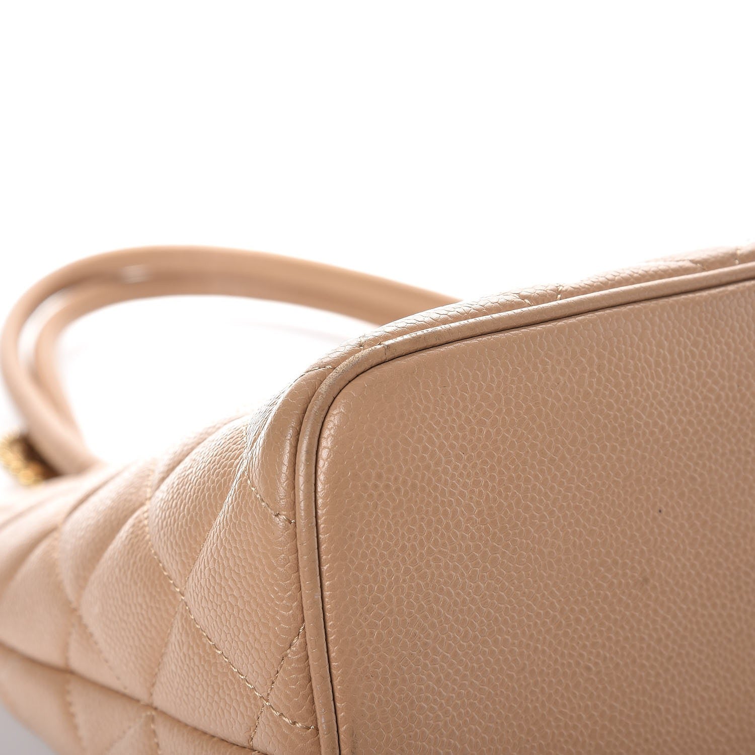 Chanel Caviar Quilted Medallion Tote Beige 10 of 13