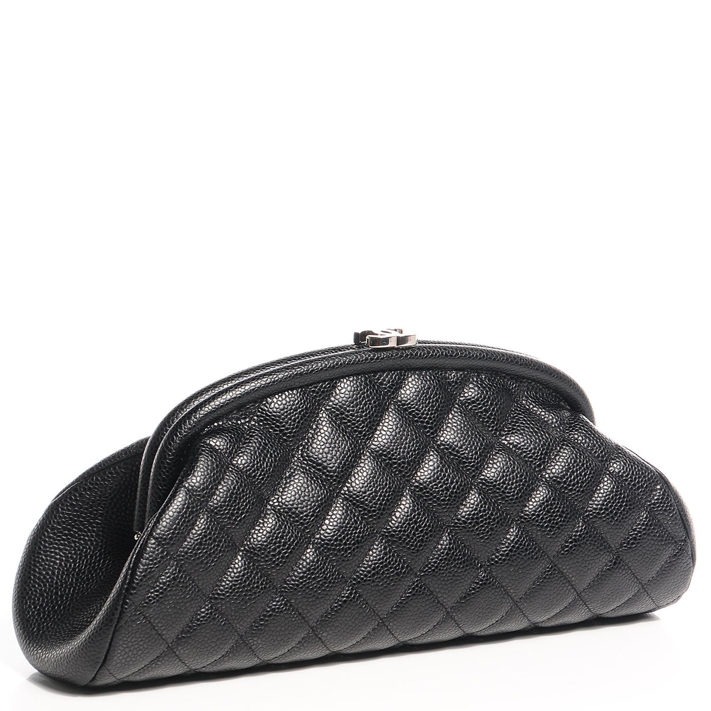 Caviar Quilted Timeless Clutch Black