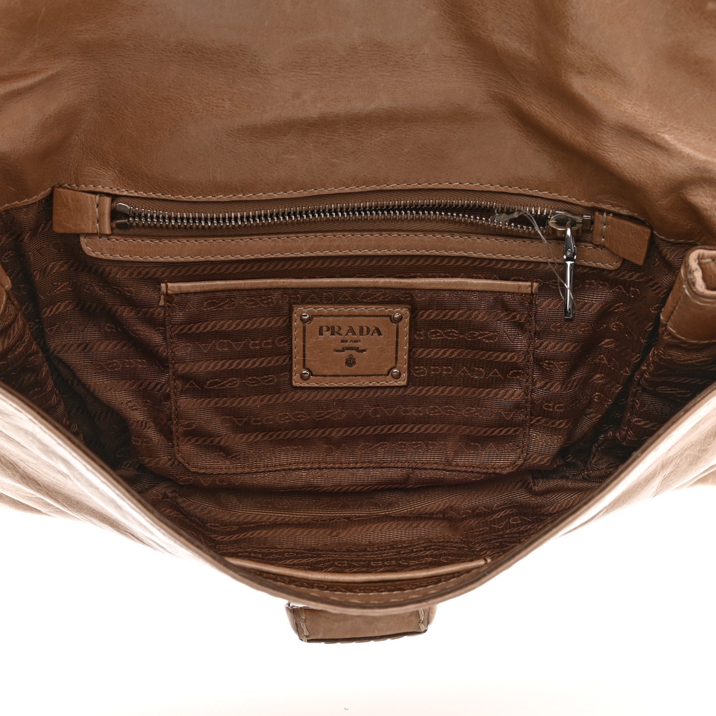 Vitello Shine Turnlock Flap Clutch