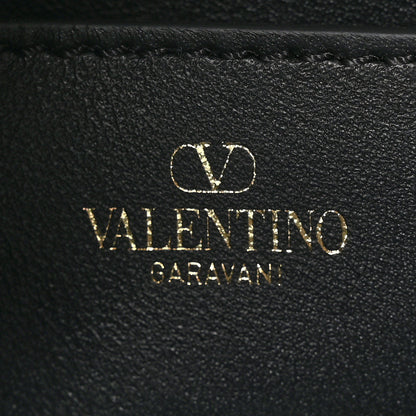 Valentino Garavani Grainy Calfskin Vertical Hobo Bag Black 6 of 9