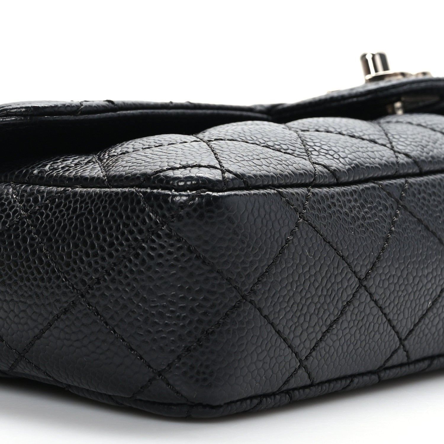 Chanel Caviar Quilted East West Flap Black 8 of 9