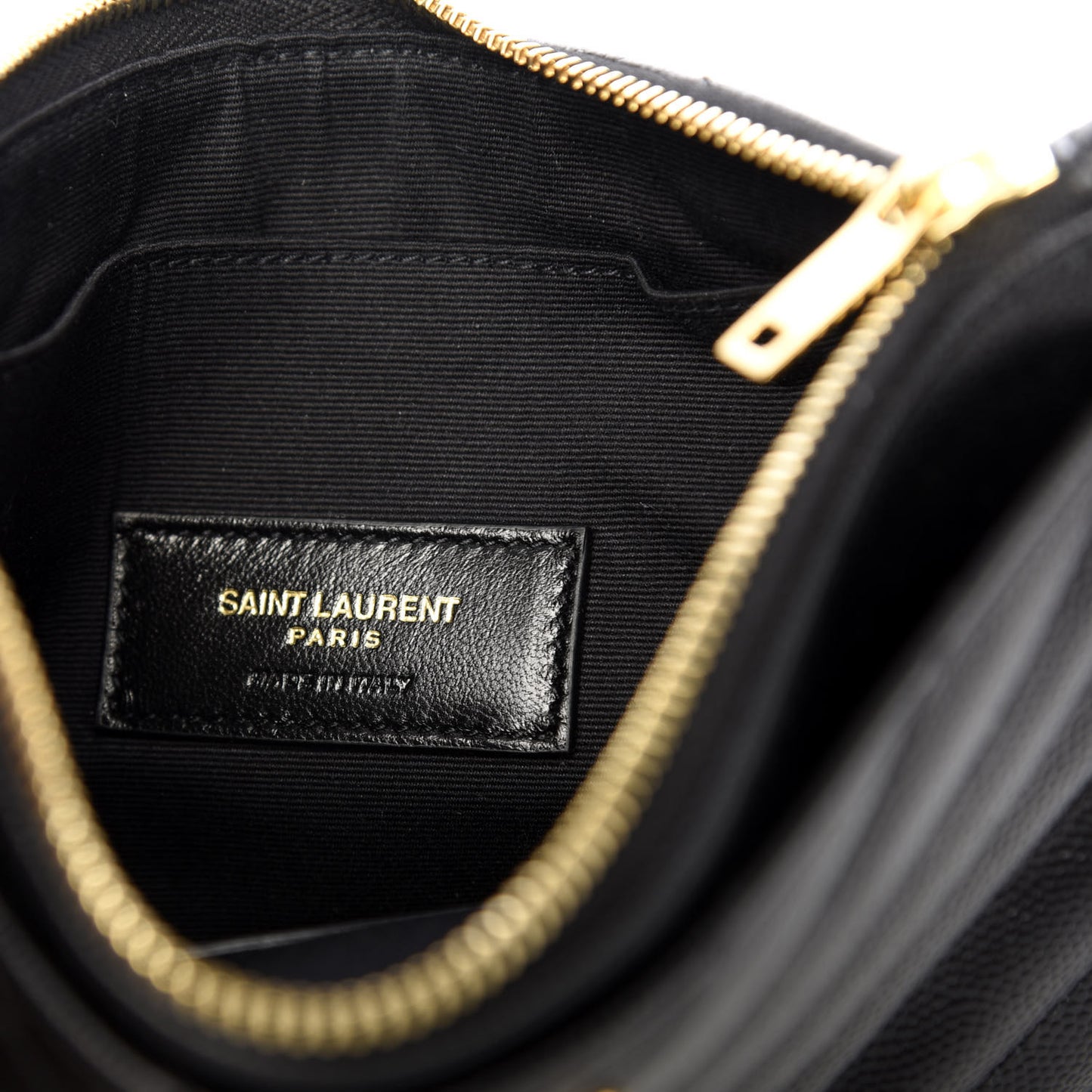 Grain De Poudre Chevron Monogram Bill Pouch Black