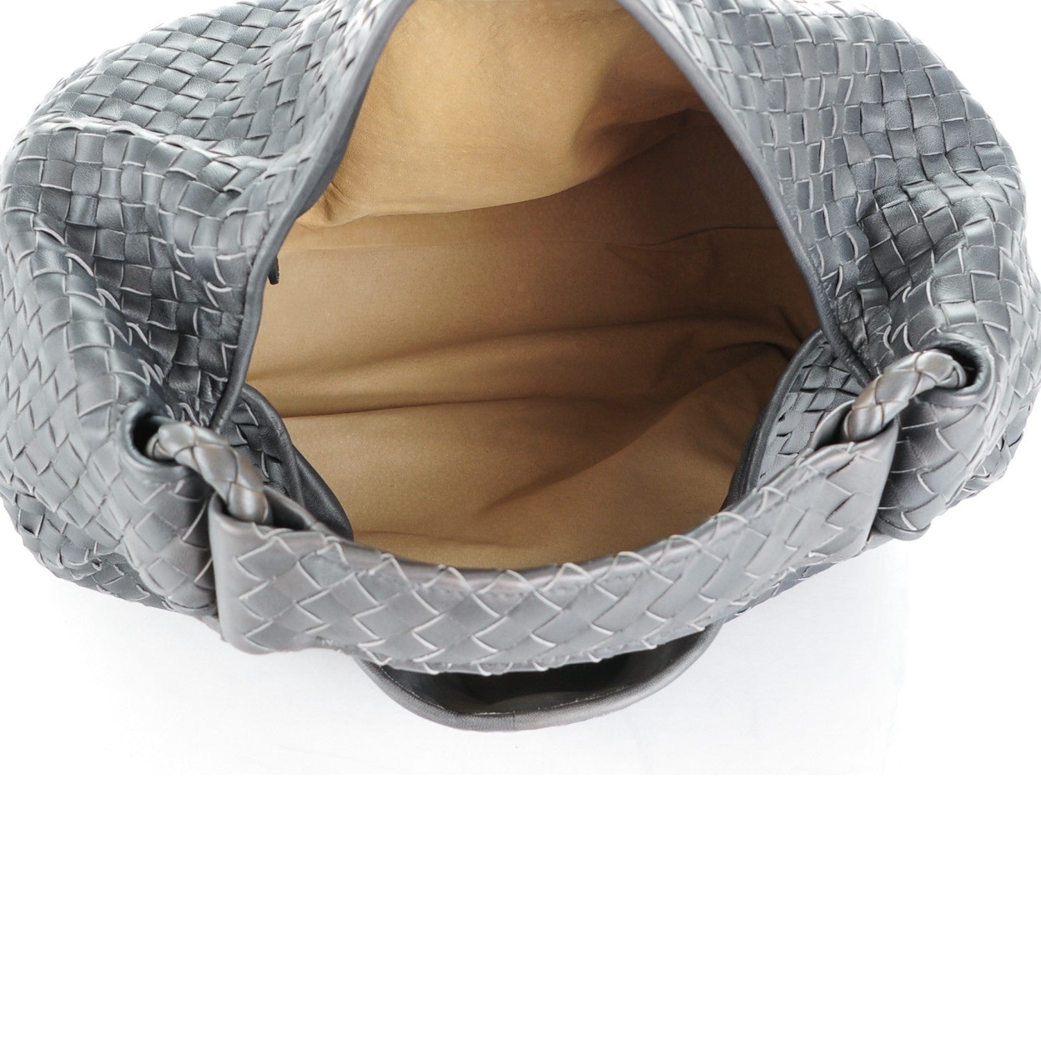 Bottega Veneta Nappa Intrecciato Sloane Hobo Ferro Gray 5 of 7
