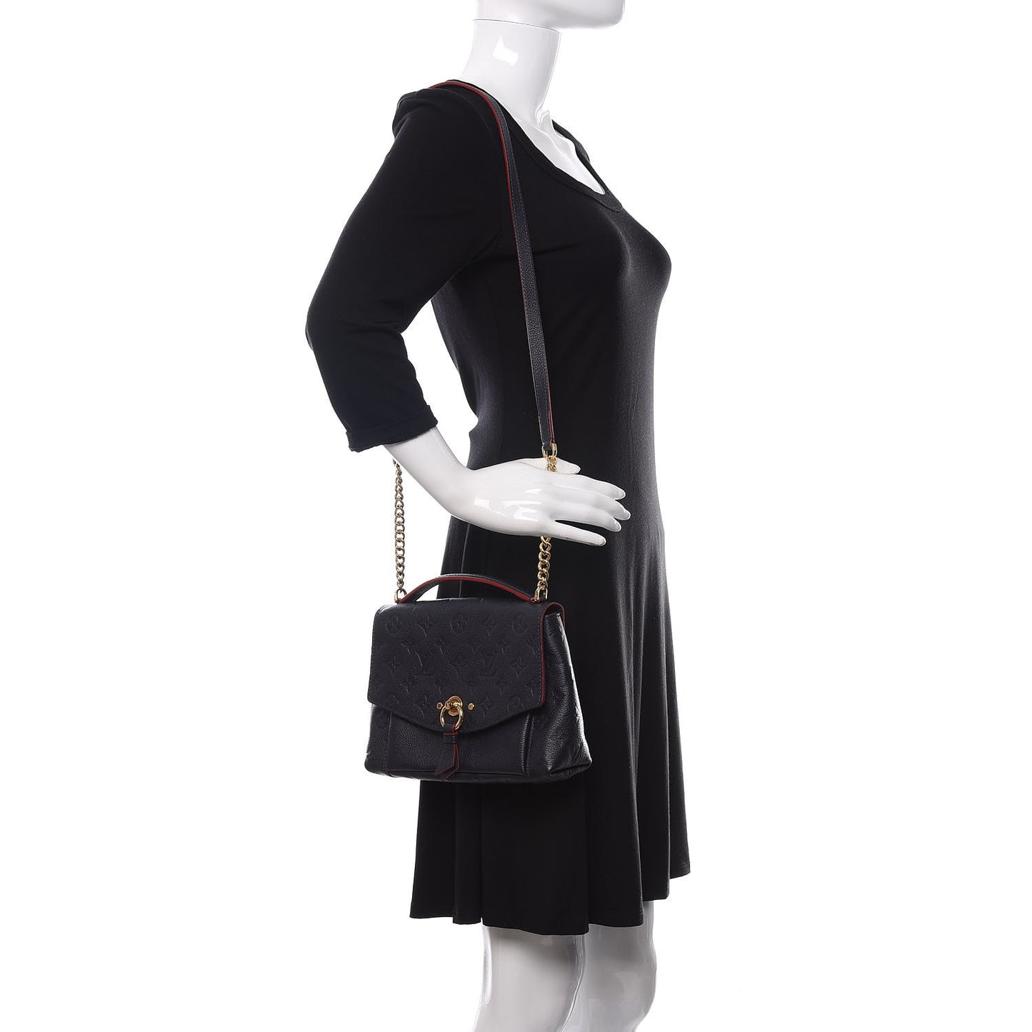 Empreinte Blanche BB Marine Rouge