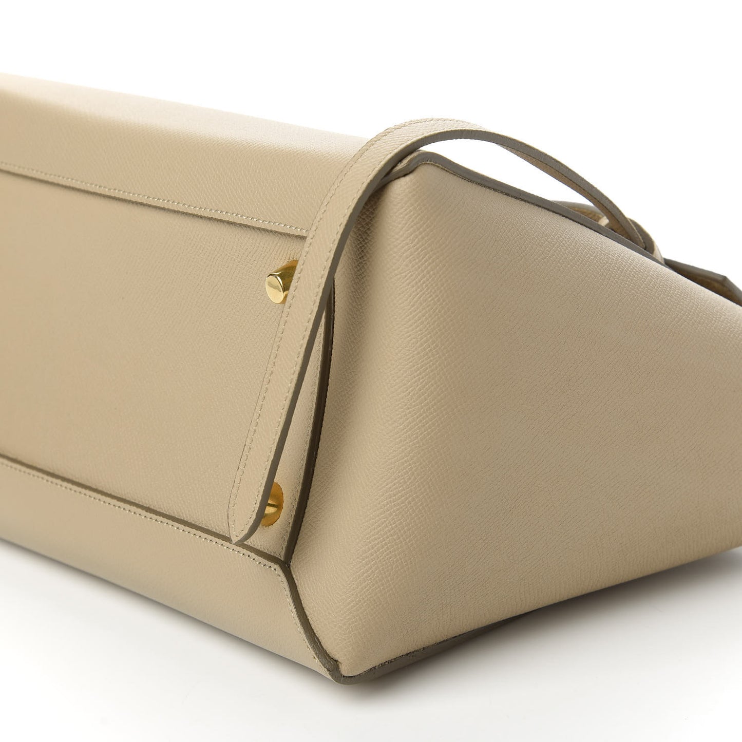Grained Calfskin Mini Belt Bag Light Taupe