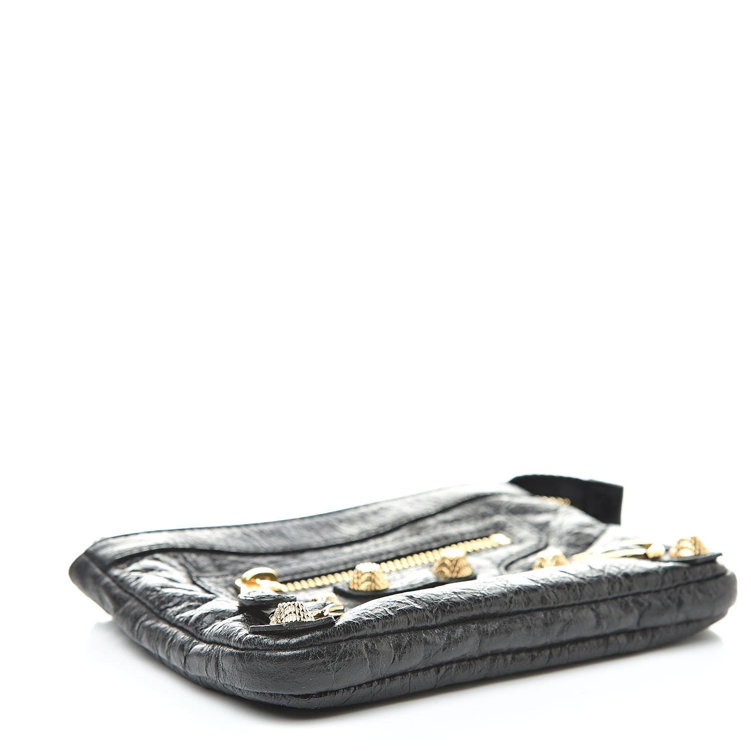 Balenciaga Agneau Giant 12 Gold Hardware M Porte-Monnaie Coin Purse Black 4 of 8