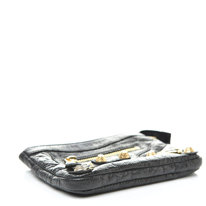 Balenciaga Agneau Giant 12 Gold Hardware M Porte-Monnaie Coin Purse Black 4 of 8