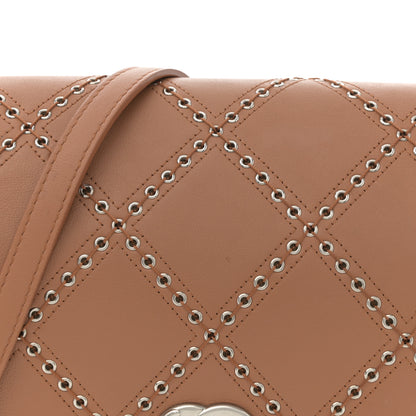 Chanel Calfskin Coco Eyelets Small Flap Bag Camel 8 of 14