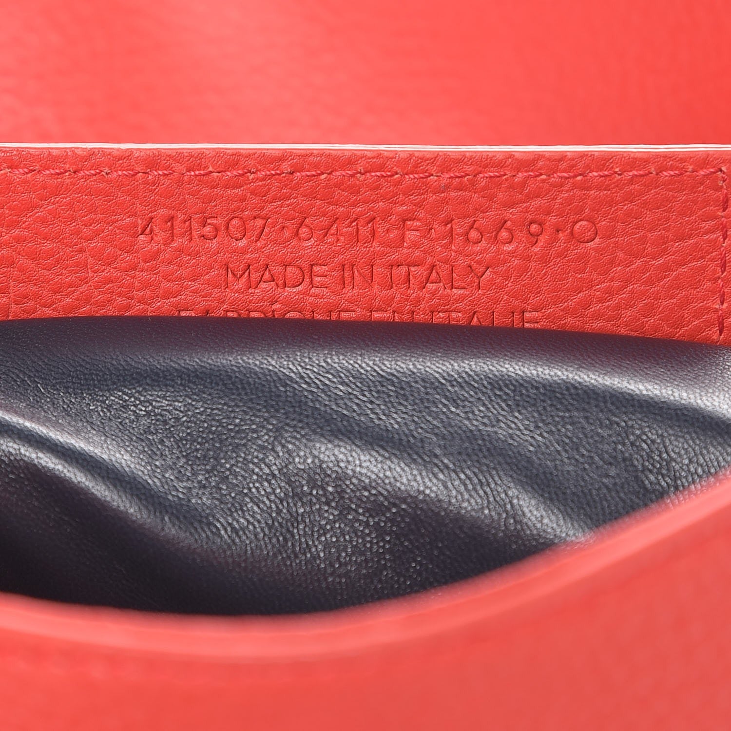 Balenciaga Grained Calfskin Tube Pochette Rouge Coquelicot 7 of 7