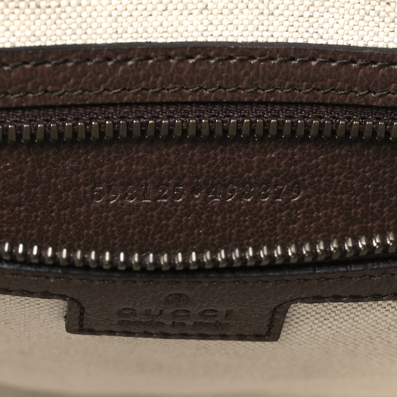 Gucci GG Supreme Monogram Web Small Ophidia Half Moon Hobo Brown 7 of 9