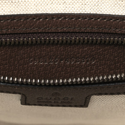 Gucci GG Supreme Monogram Web Small Ophidia Half Moon Hobo Brown 7 of 9