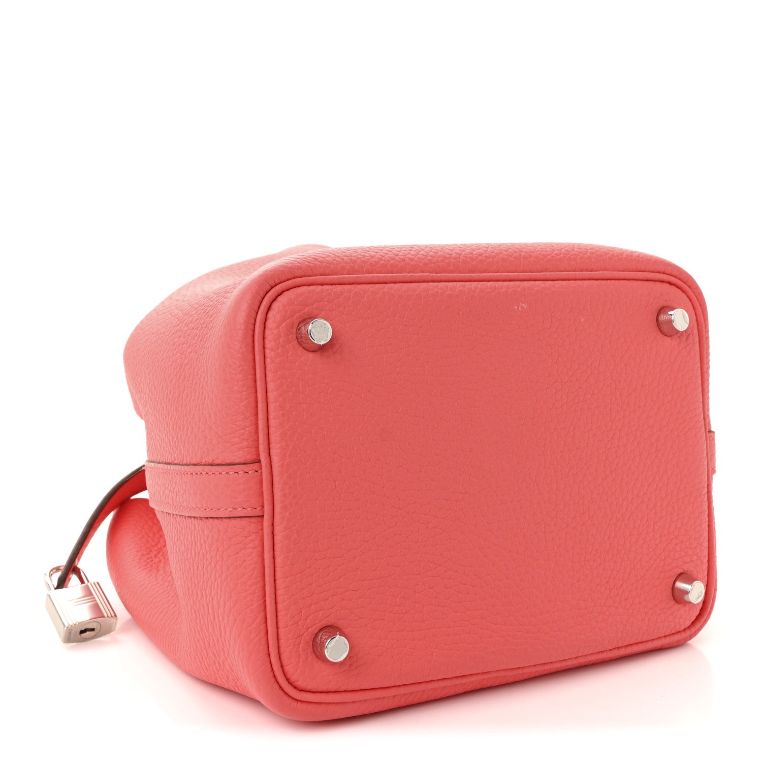 Hermes Taurillon Clemence Swift Eclat Picotin Lock 18 PM Rose Texas Rouge Casaque 4 of 9