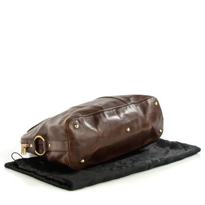 Saint Laurent Calfskin Oversized Muse Dark Brown 4 of 8