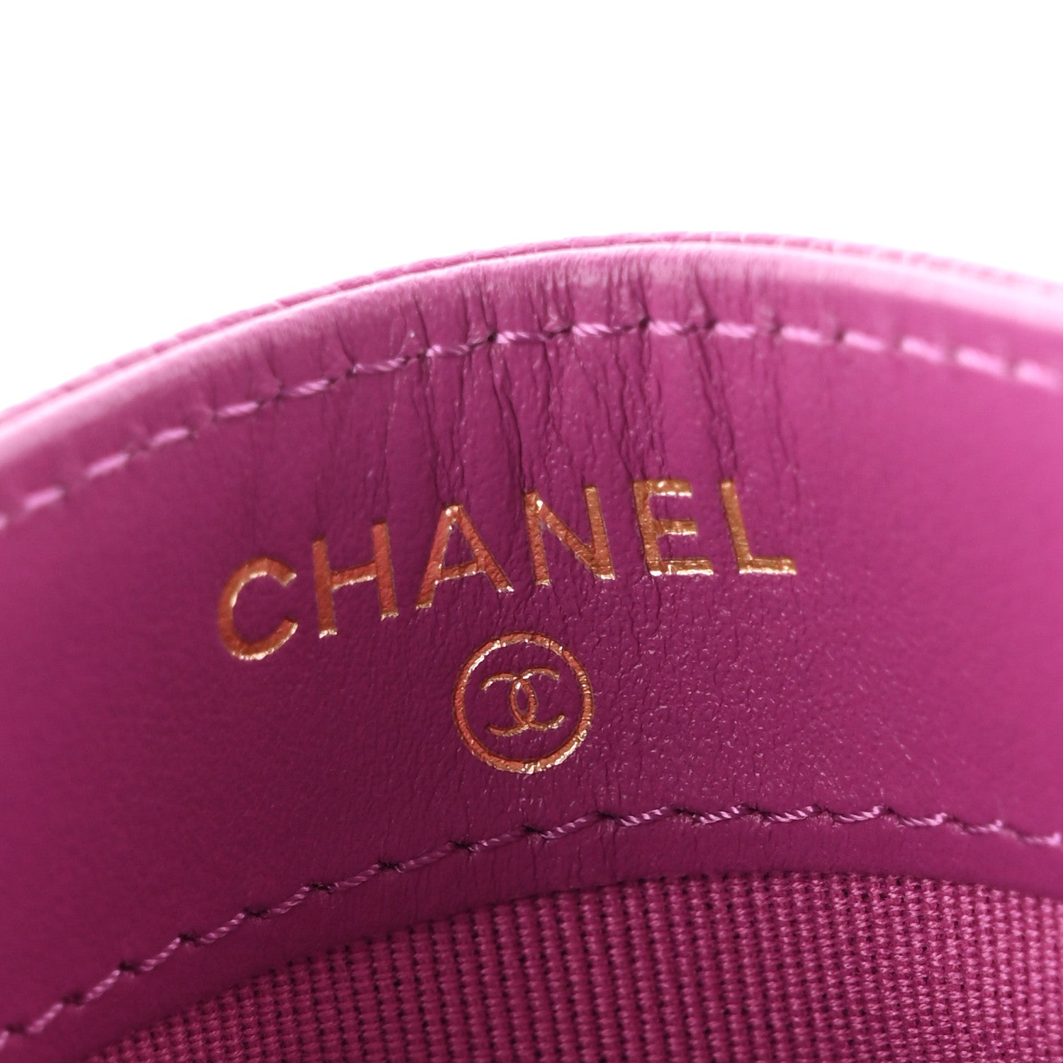 Chanel Caviar Quilted Card Holder Purple 6 of 9