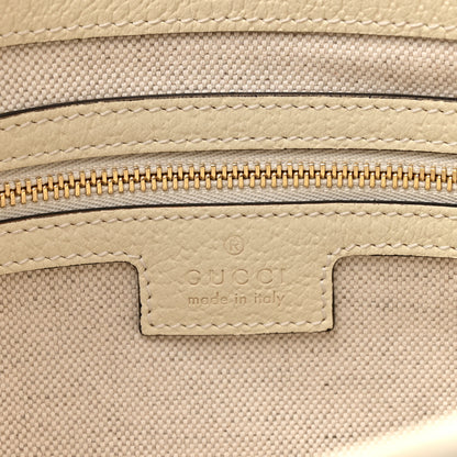 Gucci Raffia Textured Dollar Calfskin GG Monogram Small Jackie 1961 Hobo Mystic White Royale Natural 6 of 13