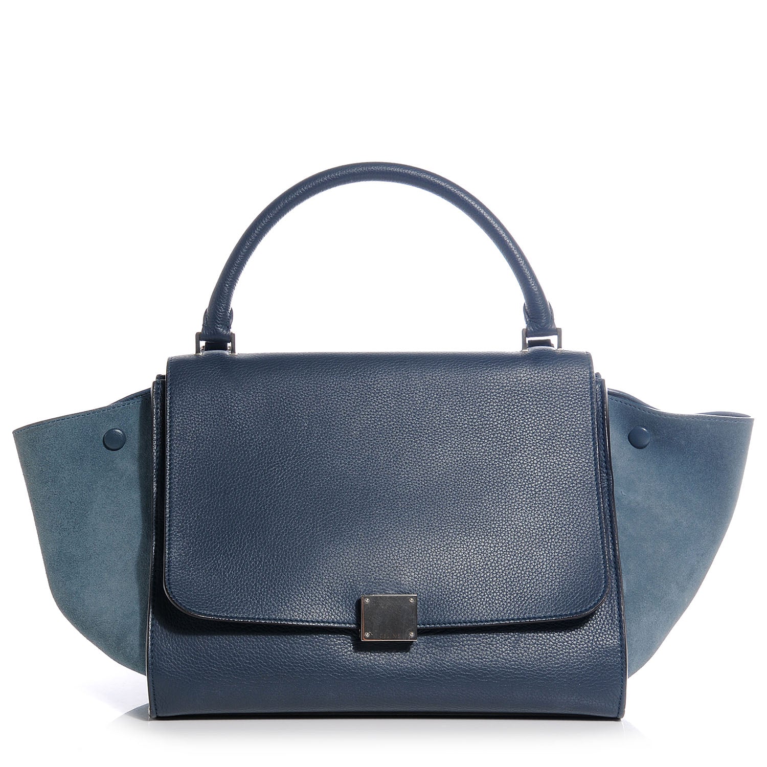 Celine Calfskin and Suede Small Trapeze Orage 1 of 7