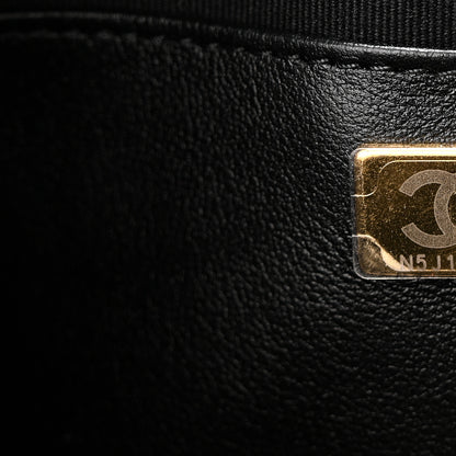 Chanel Calfskin Quilted Large Camera Case Black Black 7 of 10