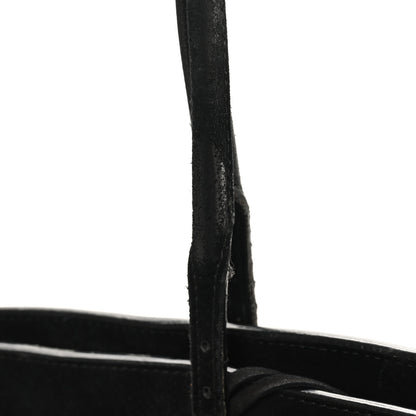Balenciaga Daim Suede Plate Hardware Papier A6 Zip Around Tote Black 11 of 11