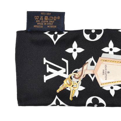 Louis Vuitton Silk Monogram Confidential Bandeau Black 4 of 5