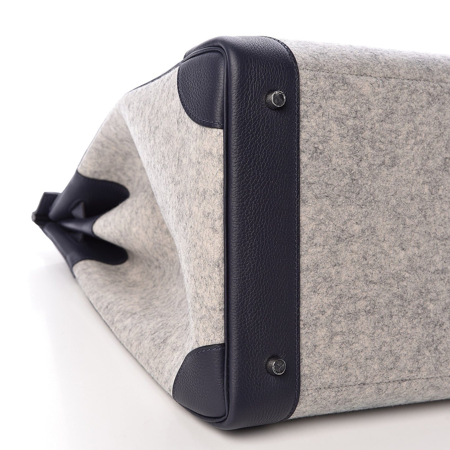 Togo Todoo Feutre HAC Birkin 40 Gris Clair Bleu Nuit