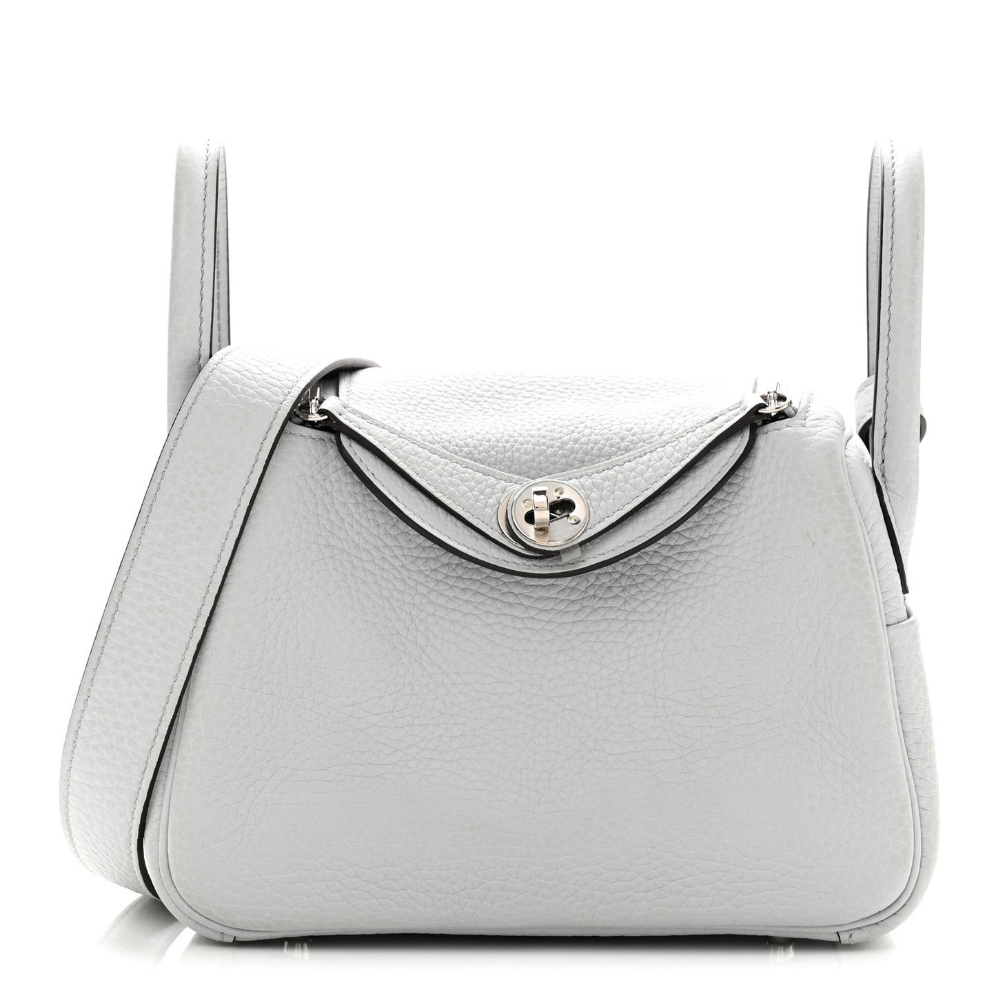 Taurillon Clemence Mini Lindy 20 Bleu Pale