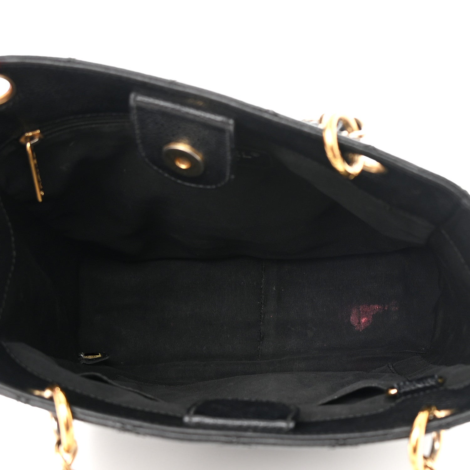 Chanel Caviar Quilted Petit Shopping Tote PST Black 5 of 15