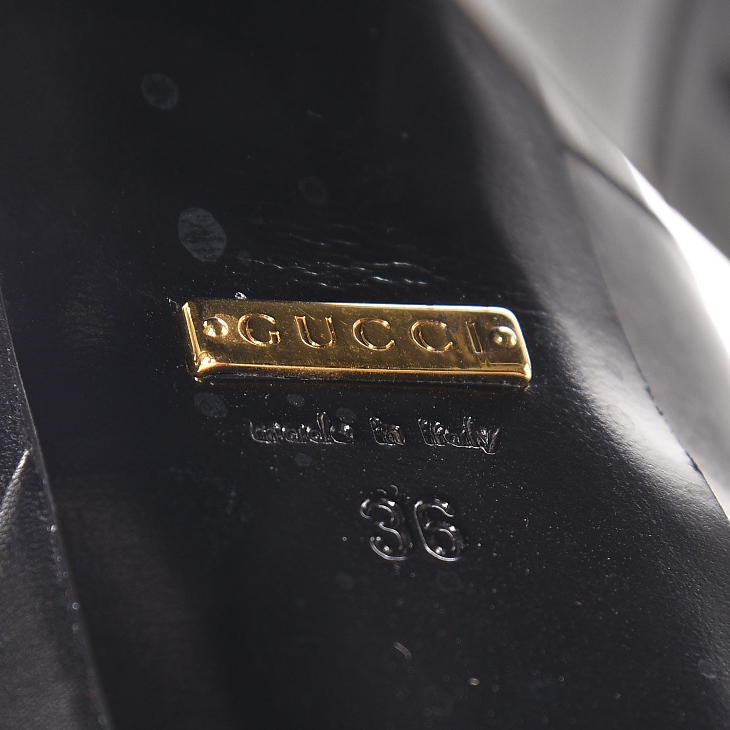 Gucci Calfskin Lifford Lace Up Platform Ankle Boots 36 Black 10 of 11