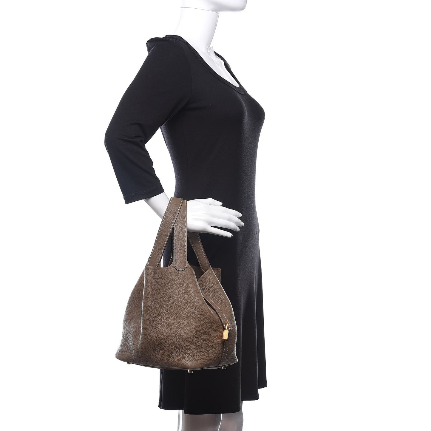 Taurillon Clemence Picotin Lock 22 MM Etoupe