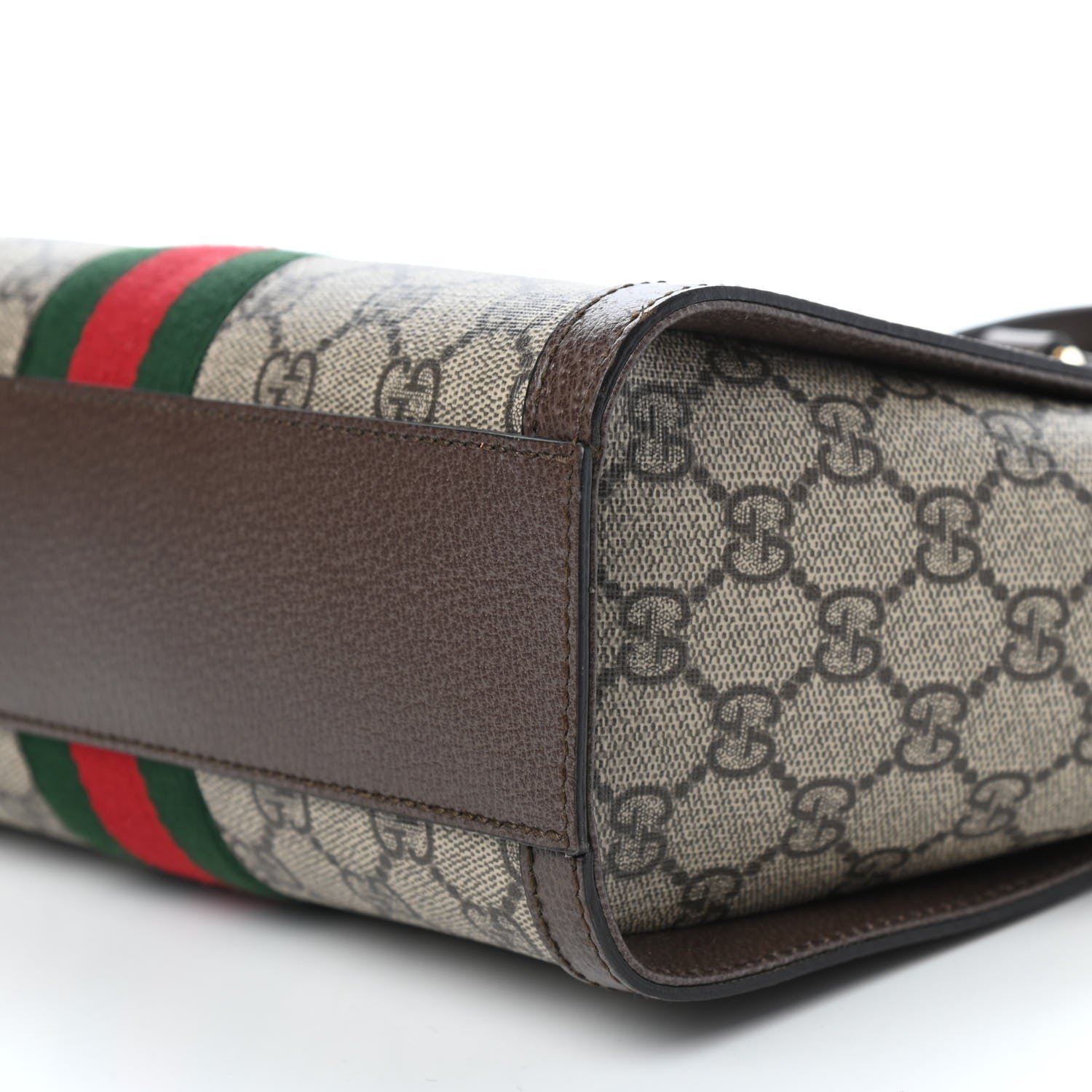 Gucci GG Supreme Monogram Small Ophidia Tote Bag Brown 9 of 10