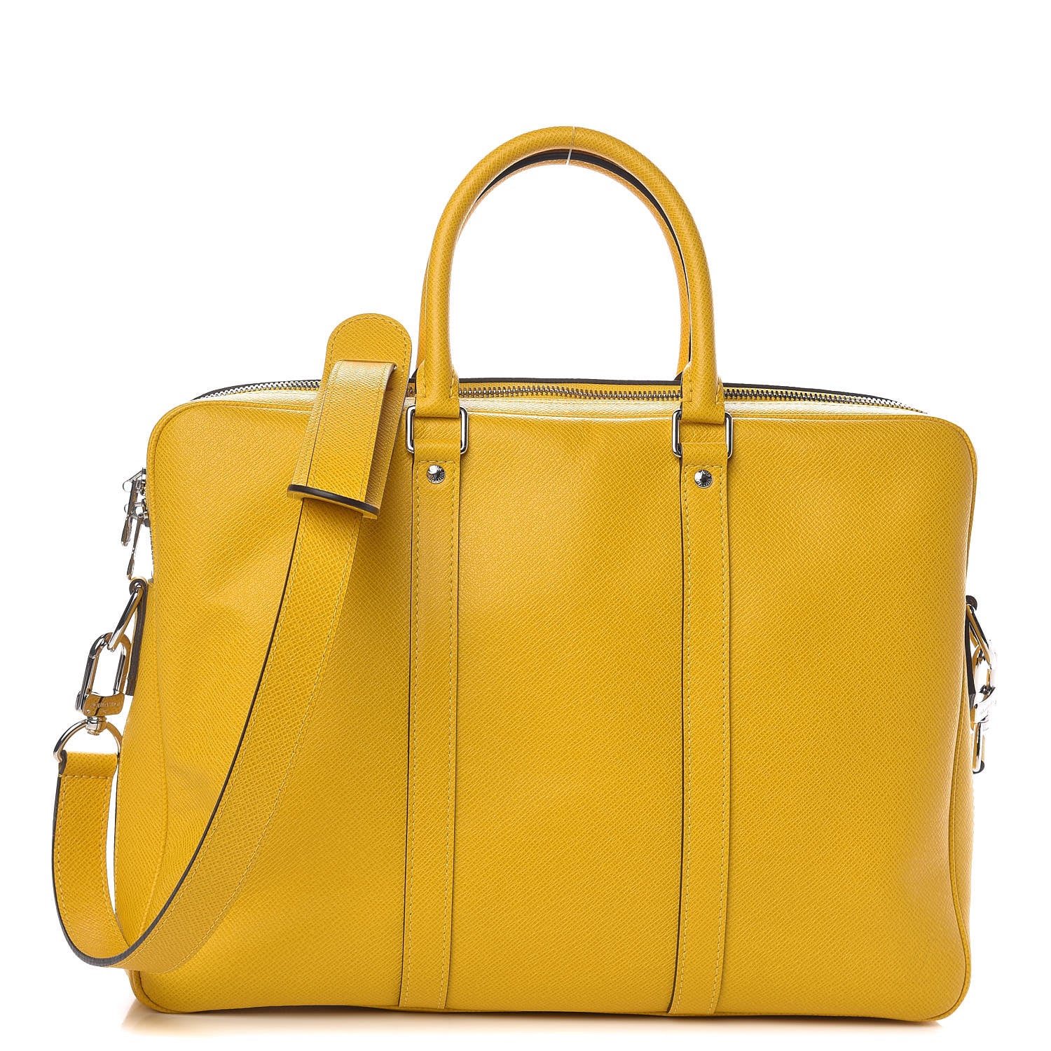 Louis Vuitton Taiga Porte Documents Voyage PM Yellow Altair 1 of 10