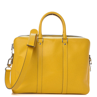 Louis Vuitton Taiga Porte Documents Voyage PM Yellow Altair 1 of 10