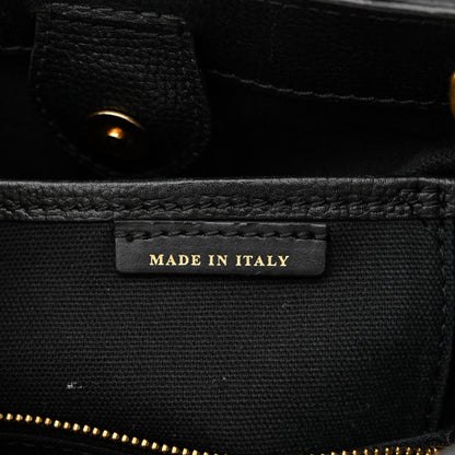 Burberry Grainy Calfskin House Check Baby Brogue Banner Tote Black 7 of 18