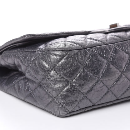 Chanel Metallic Aged Calfskin Quilted 2.55 Reissue 227 Flap Dark Silver 8 of 20