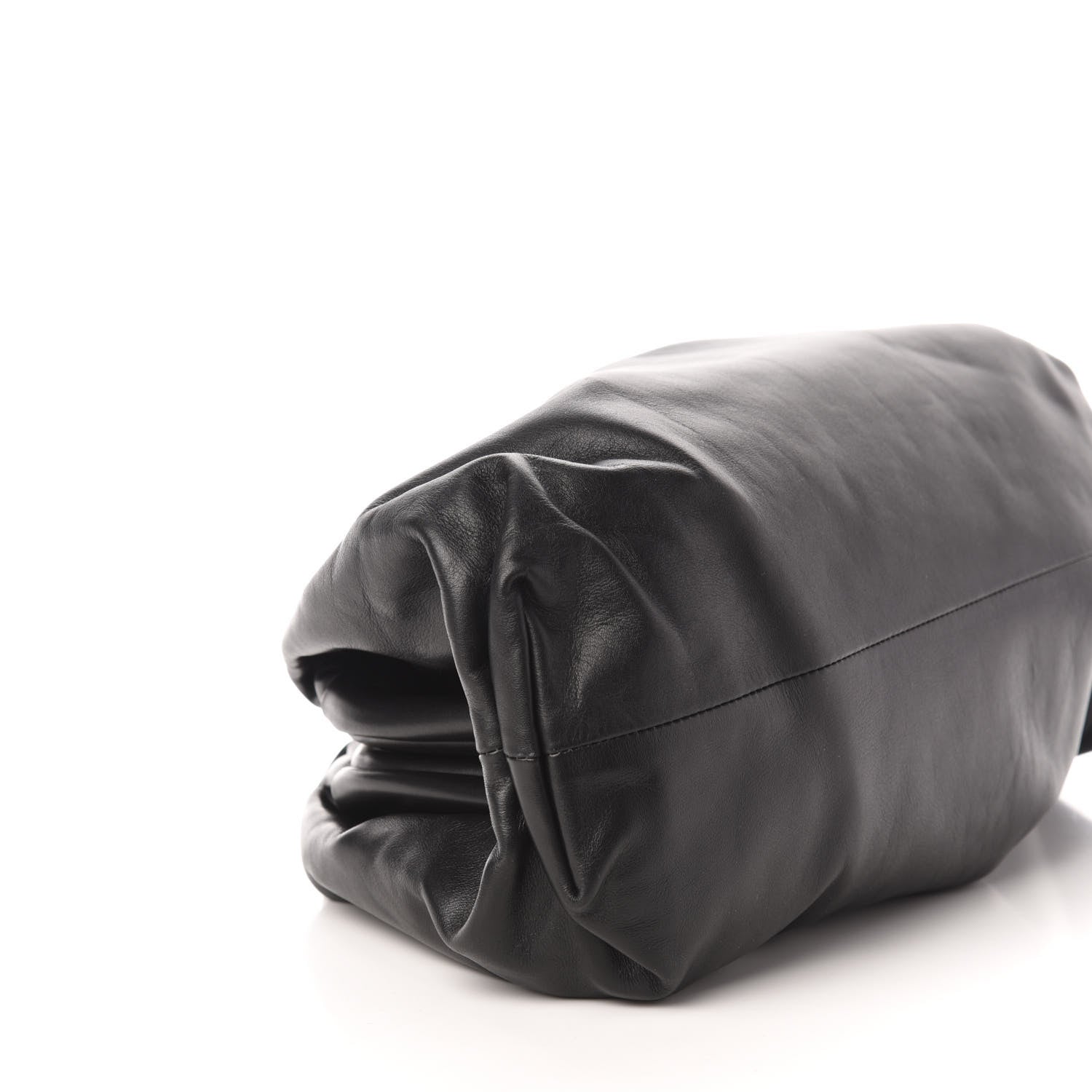 Bottega Veneta Smooth Butter Calf The Pouch Oversized Clutch Black 9 of 13