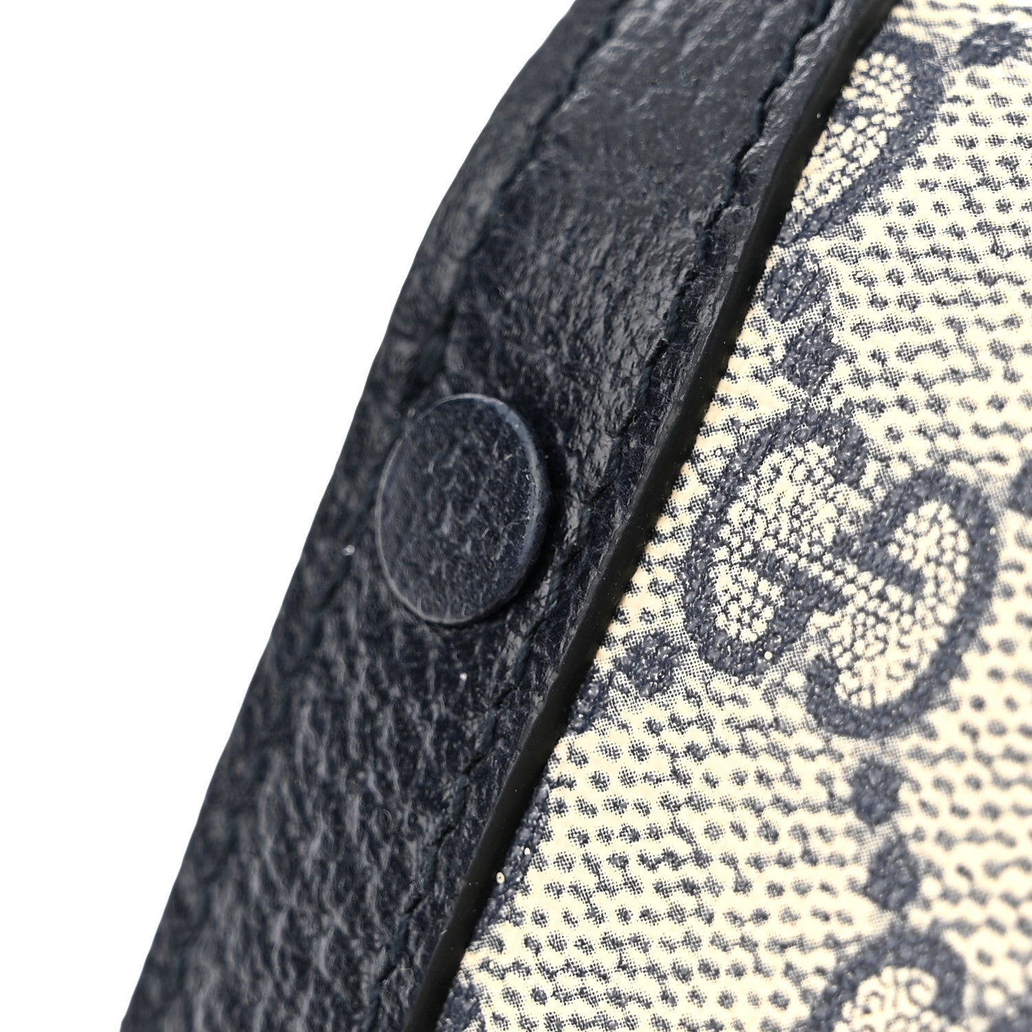 Gucci GG Supreme Monogram Textured Dollar Calfskin Mini Horsebit 1955 Crossbody Bag Beige Blue 11 of 13