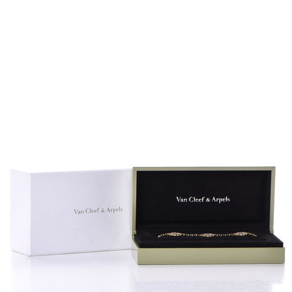 Van Cleef & Arpels 18K Yellow Gold Mother of Pearl 5 Motifs Vintage Alhambra Bracelet 5 of 5